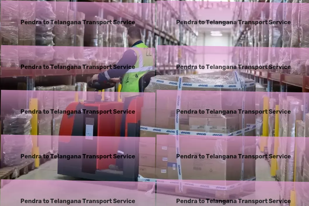 Pendra to Telangana Transport Smart logistics solutions