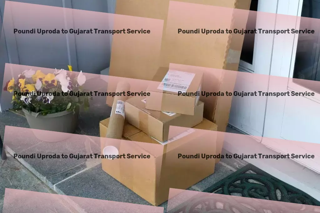 Poundi Uproda to Gujarat Transport Tailored to perfection: Your Indian logistics solution! - Goods transport services