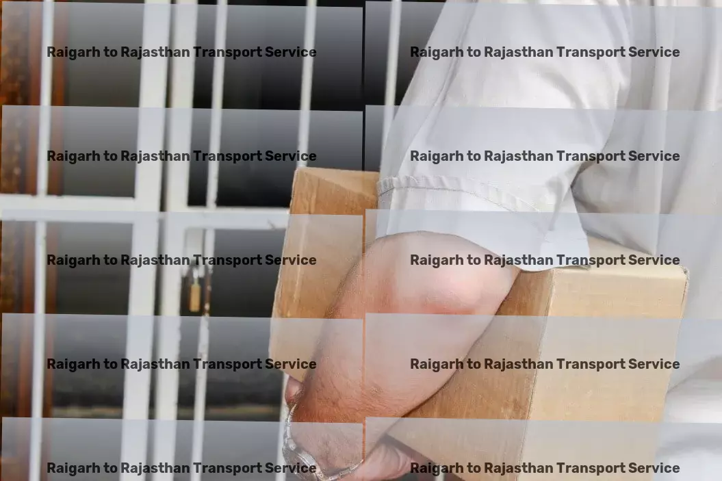 Raigarh to Rajasthan Transport Cross-state courier services