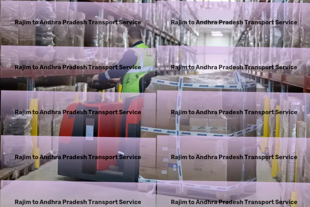 Rajim to Andhra Pradesh Transport High-volume cargo logistics