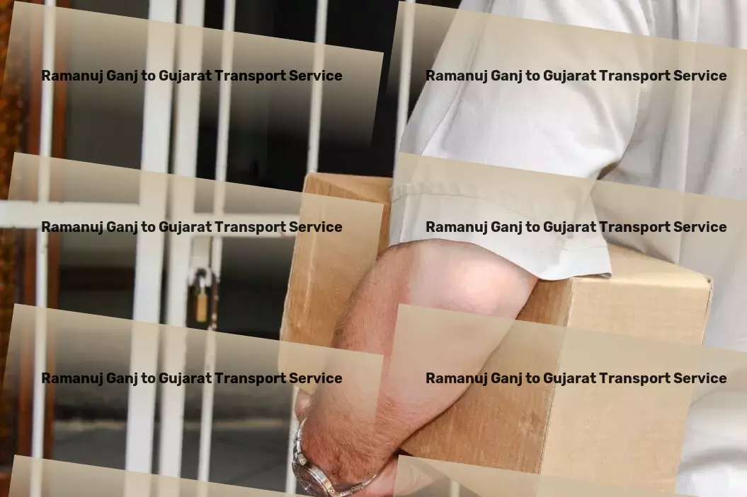 Ramanuj Ganj to Gujarat Transport Transformative logistic strategies for a thriving Indian market. - Household Courier Service