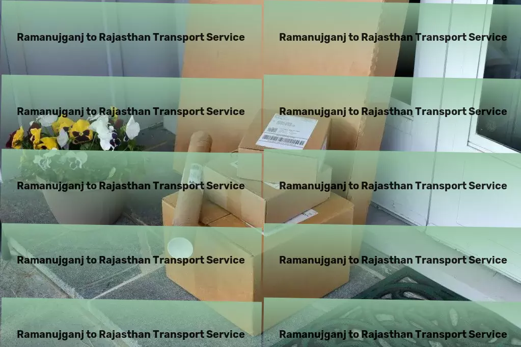 Ramanujganj to Rajasthan Transport High-capacity courier services