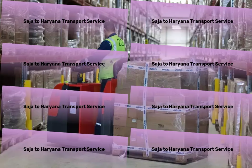 Saja to Haryana Transport Specialized package transport