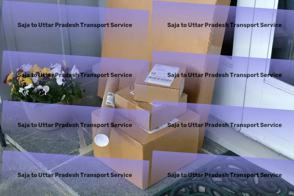 Saja to Uttar Pradesh Transport Urban logistics services